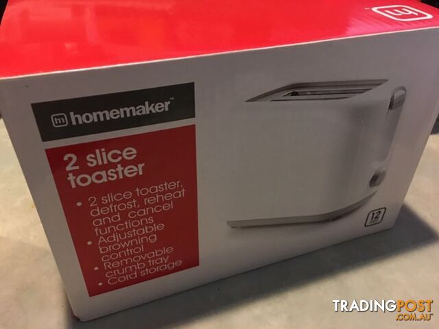 Homemaker 2 slice toaster