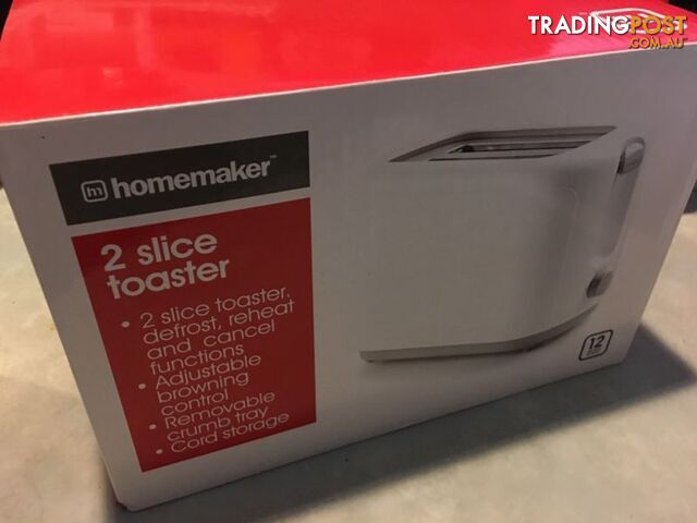 Homemaker 2 slice toaster