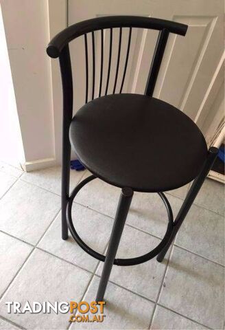 Black bar stool