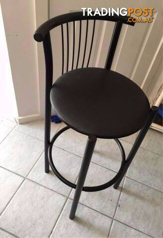 Black bar stool