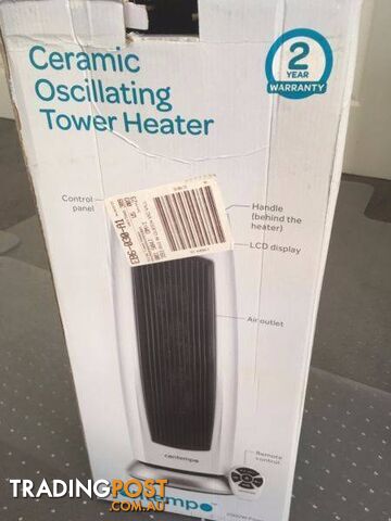 Ceramic oscillating Tower Fan Heater - photo 5 of 7