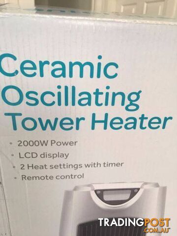 Ceramic oscillating Tower Fan Heater - photo 3 of 7