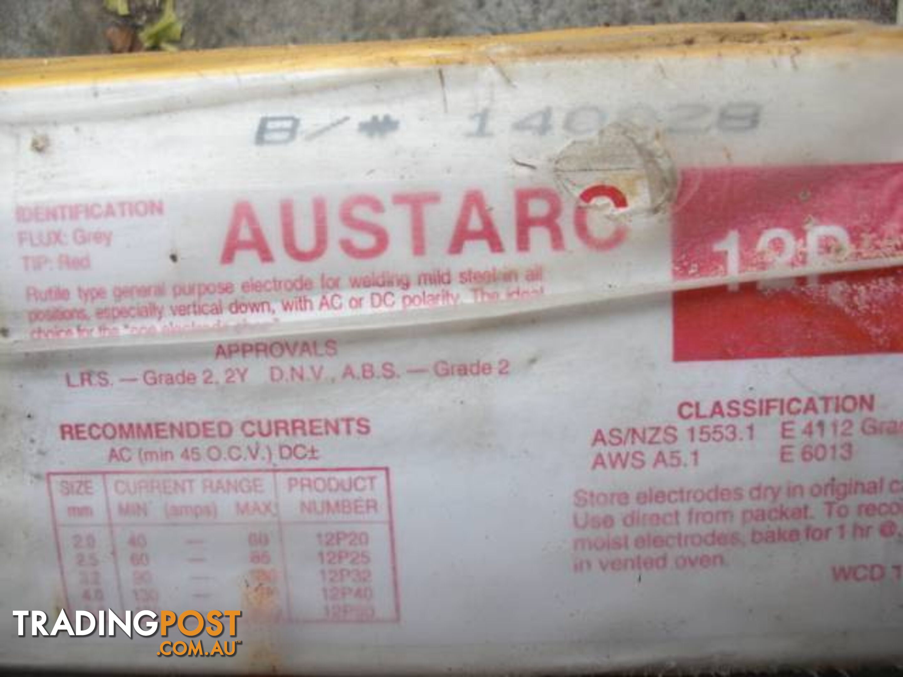 NEW ZEALAND MADE HIGH QUALITY WELDING ELECTRODES 5KG BOX SIZE 3.2