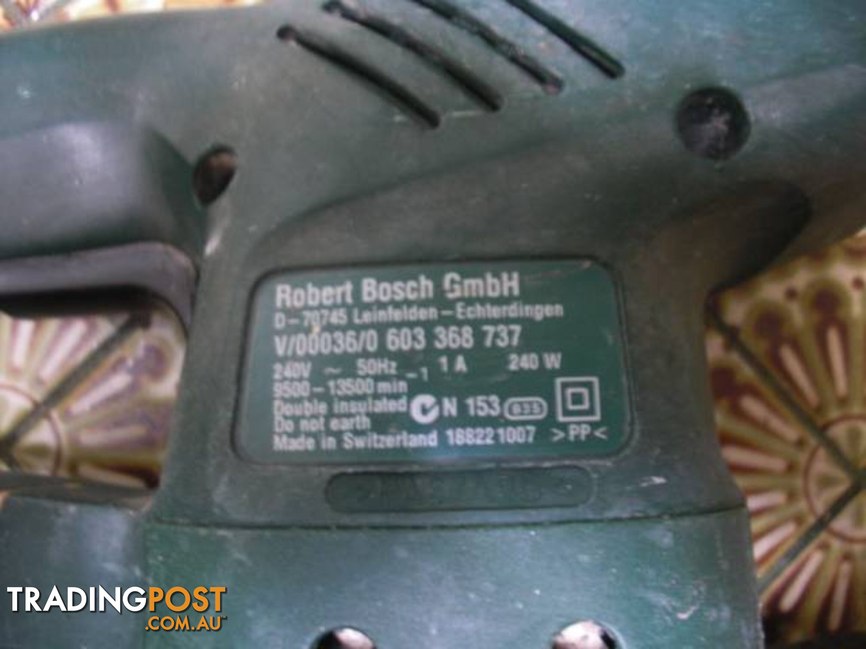 BOSCH VERABLE SPEED SANDER MADE IN SWITZERLAND