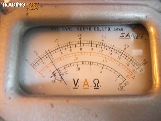 VINTAGE VOLTS AMPS OHMS NISSALCO SANEI KOGYO YOKYO JAPAN DATED - photo 5 of 10