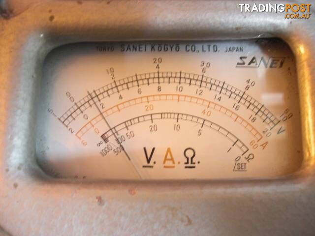 VINTAGE VOLTS AMPS OHMS NISSALCO SANEI KOGYO YOKYO JAPAN DATED - photo 2 of 10