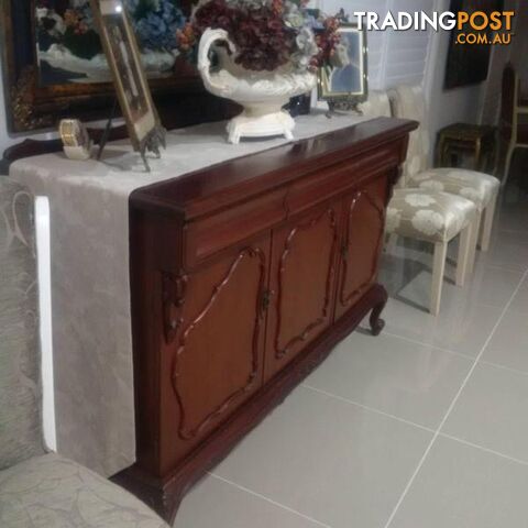 Superb Cedar Sideboard & Large Gold Framed Mirror $1,850 for BOTH - photo 2 of 7