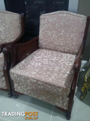 Retro Jarvi Style Lounge Suite, 3 Seater & 2 Chairs. Piano Stool - photo 5 of 10