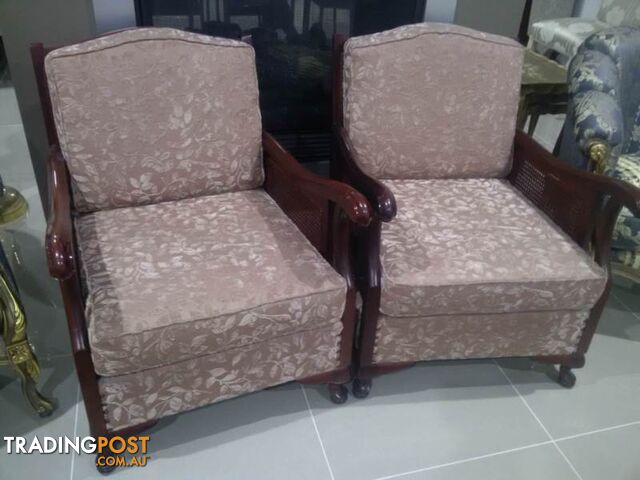 Retro Jarvi Style Lounge Suite, 3 Seater & 2 Chairs. Piano Stool - photo 3 of 10