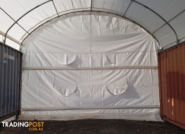 New Rear End Wall for 6m wide Container Shelter Dome