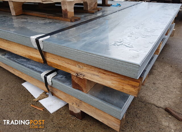 New Galvanised Steel Sheets 1500mm x 3000mm x 2.9mm, RRP $500