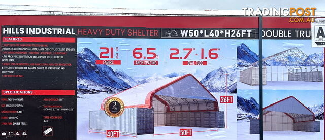 New 15m x 12m Double Trussed Container Shelter Workshop Igloo Dome with EndWalls