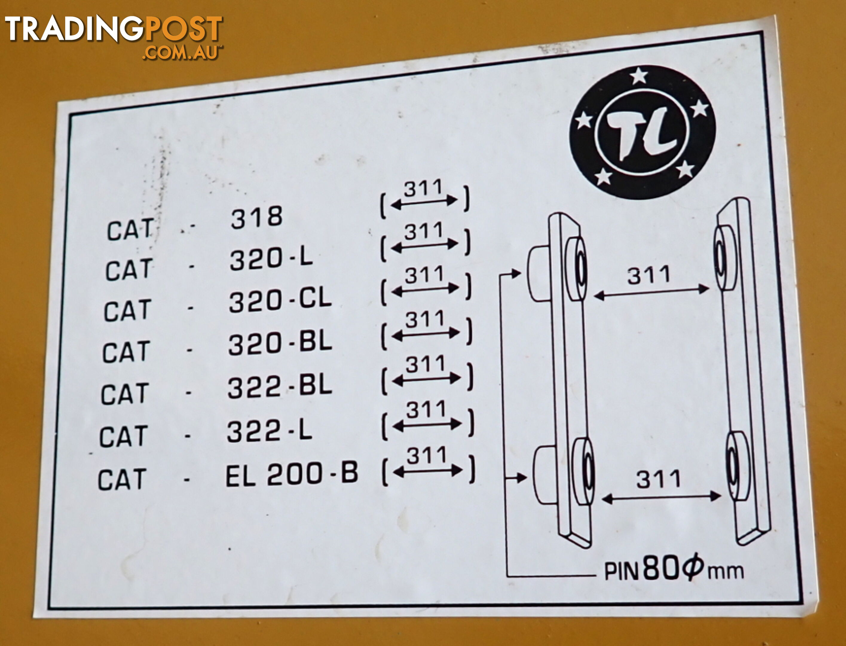 New 15-30 ton (80mm pin) Excavator Ripper suit Case, Cat, JCB, Kobelco, Komatsu, Sumitomo