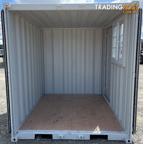 New 8ft Shipping Container with side Door & Window