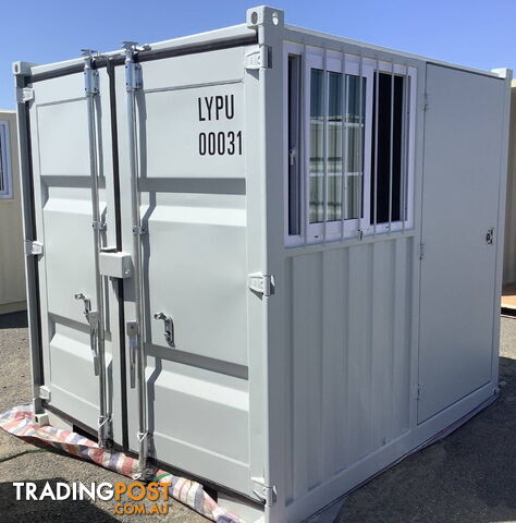 New 8ft Shipping Container with side Door & Window