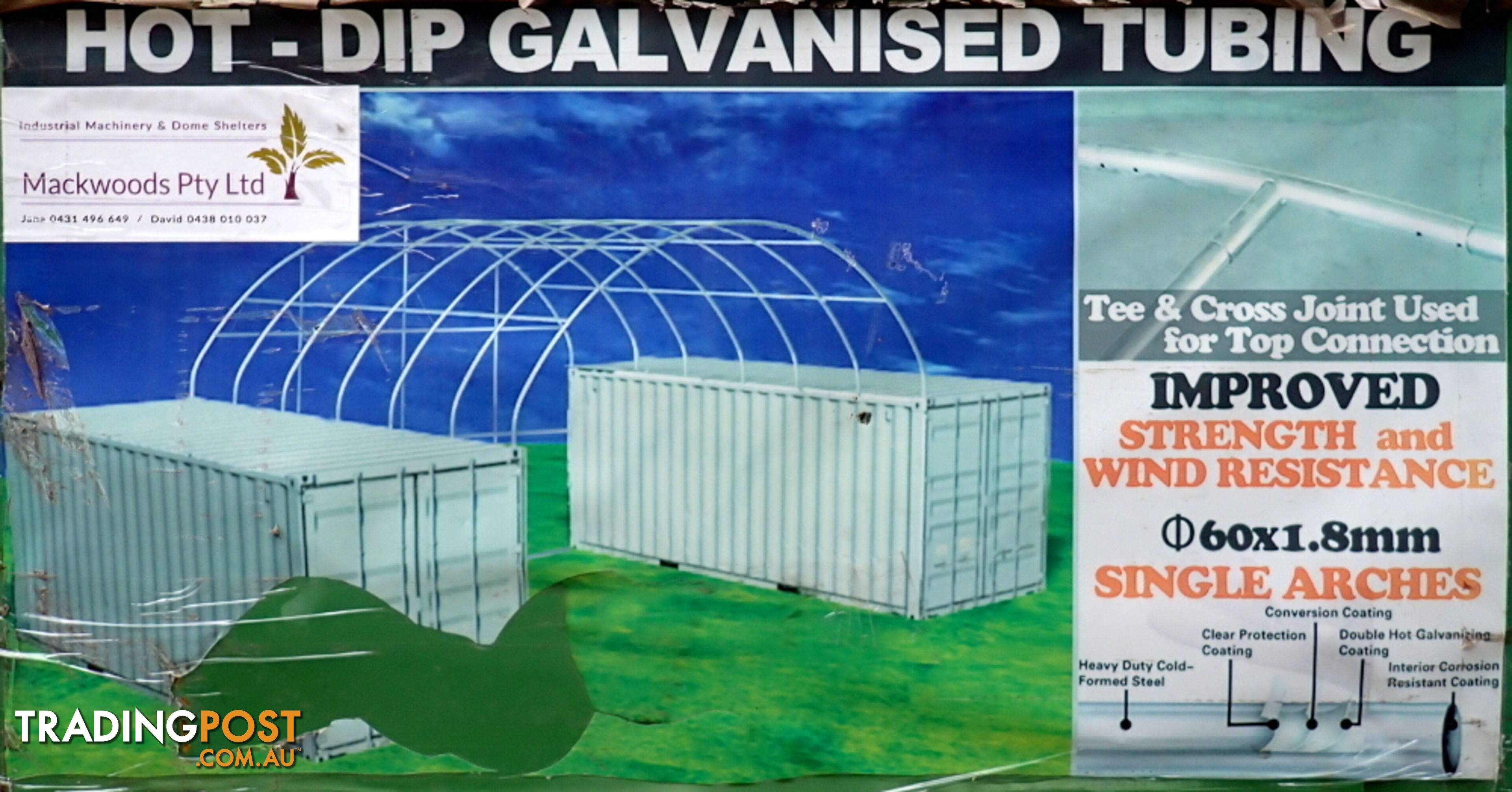 New 8m x 12m Container Shelter Workshop Igloo Dome with End Wall