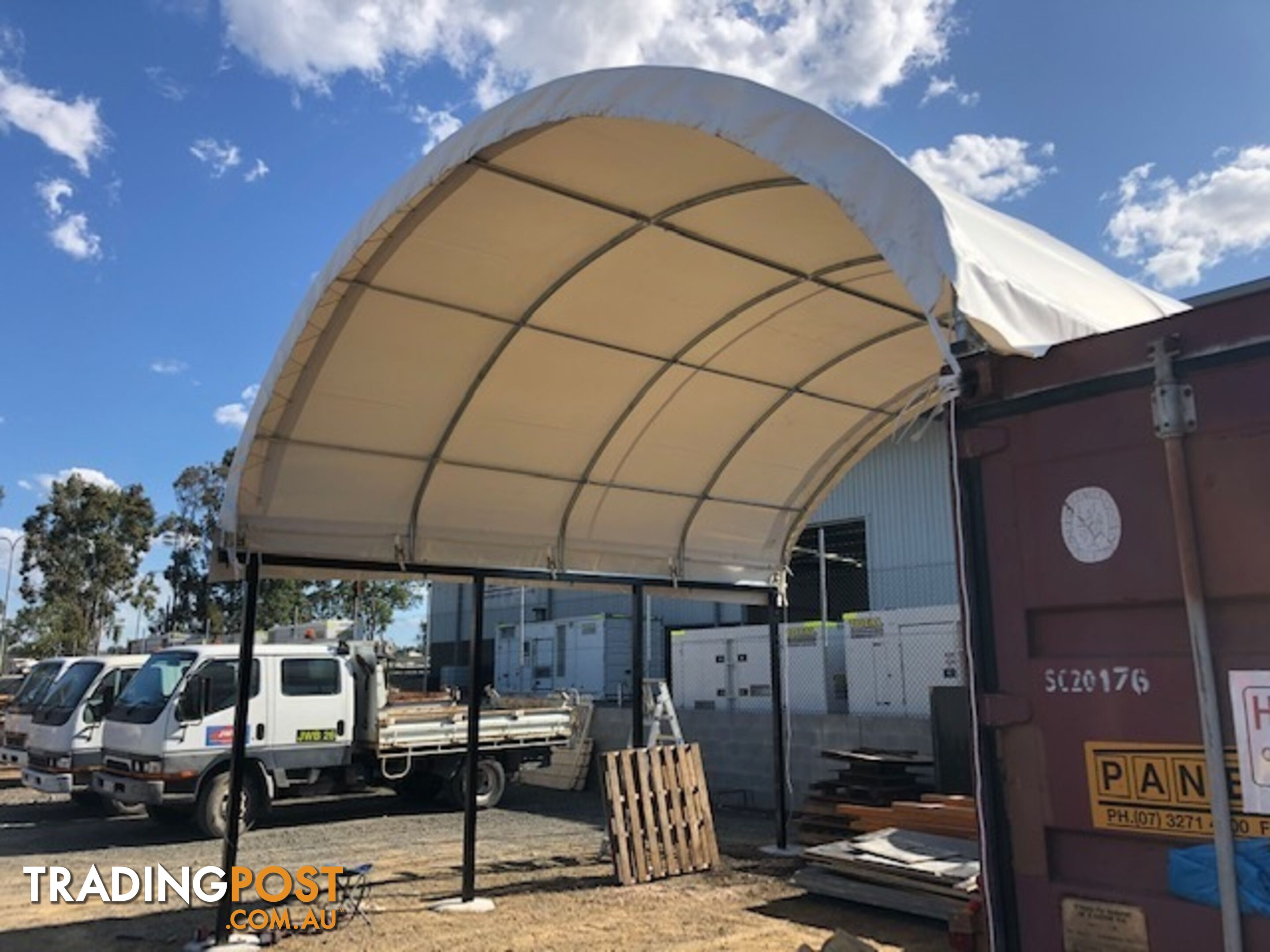 New 6m x 6m Container Shelter Workshop Igloo Dome