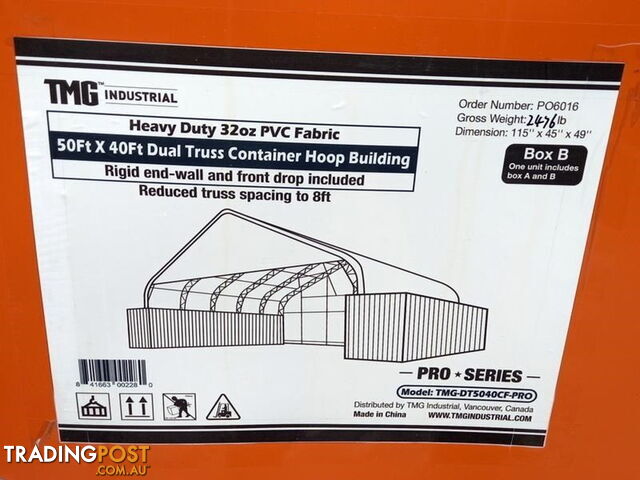 New 15m x 12m Double Trussed Container Shelter Workshop Igloo Dome with EndWalls