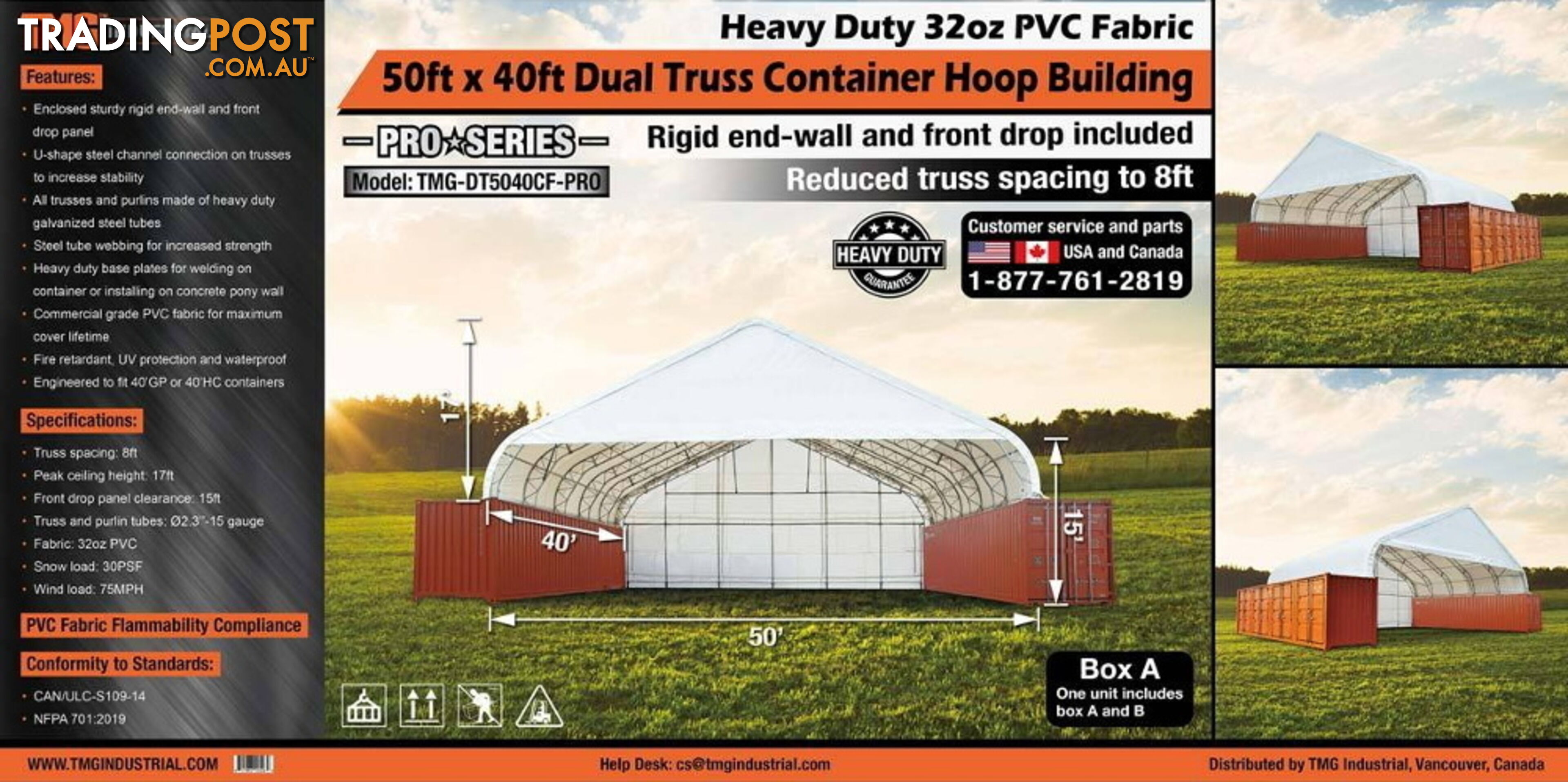 New 15m x 12m Double Trussed Container Shelter Workshop Igloo Dome with EndWalls