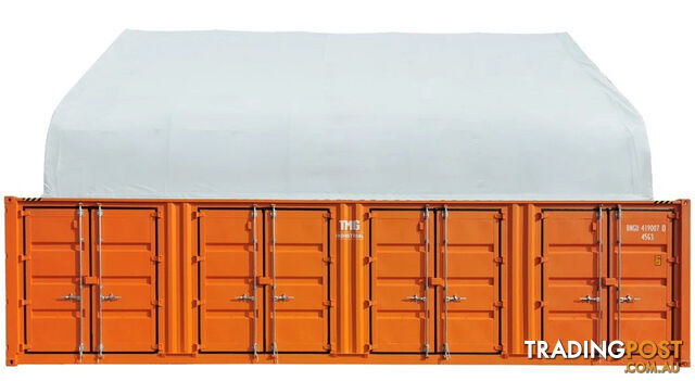 New 15m x 12m Double Trussed Container Shelter Workshop Igloo Dome with EndWalls