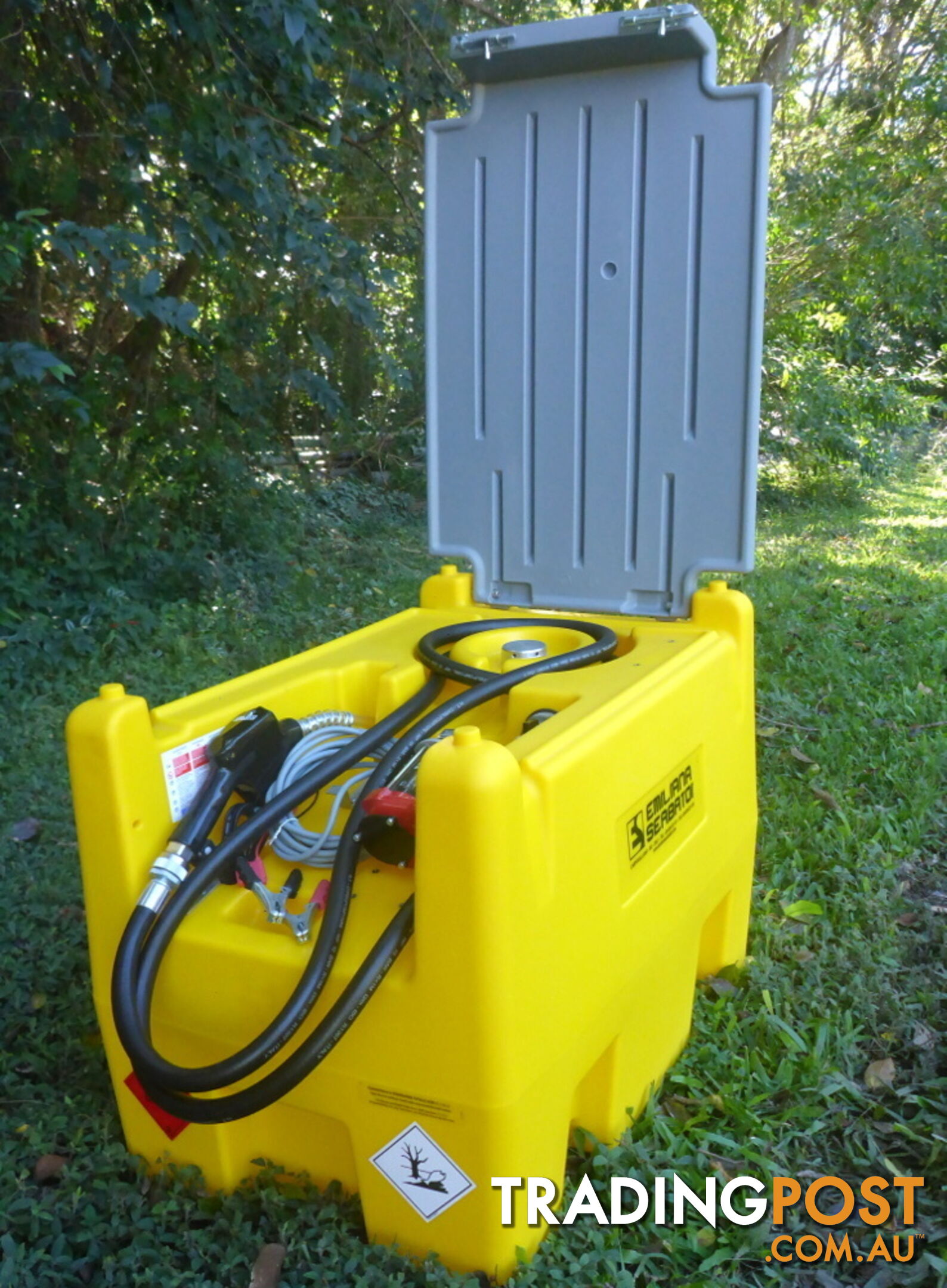 New Italian 220L Diesel Fuel Cell Tank with 12v Pump & Bowser trigger