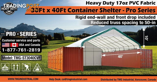 New 9m x 12m Container Shelter Workshop Igloo Dome with EndWall