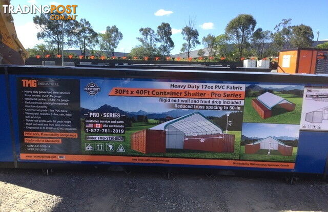 New 9m x 12m Container Shelter Workshop Igloo Dome with EndWall