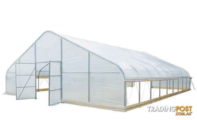 Huge 9.15m x 11.7m (107m2) Greenhouse Tunnel Building Grow Tent