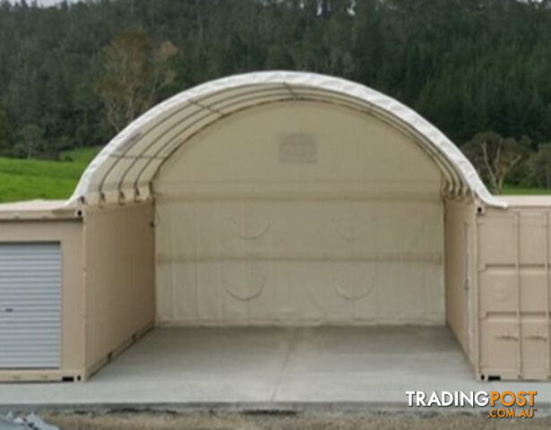 New Rear End Wall for 6m wide Container Shelter Dome