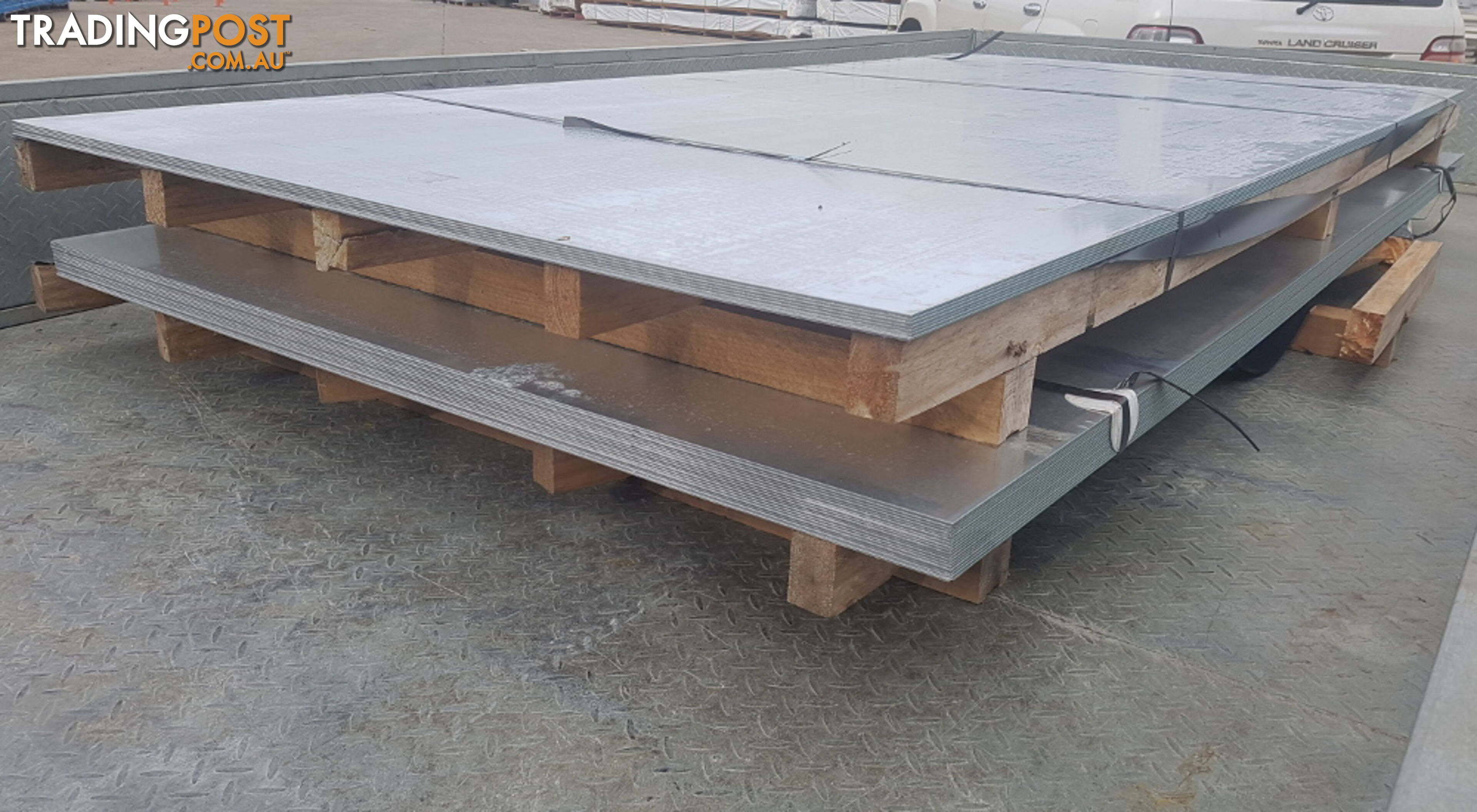 New Galvanised Steel Sheets 1500mm x 3000mm x 2.9mm, RRP $500