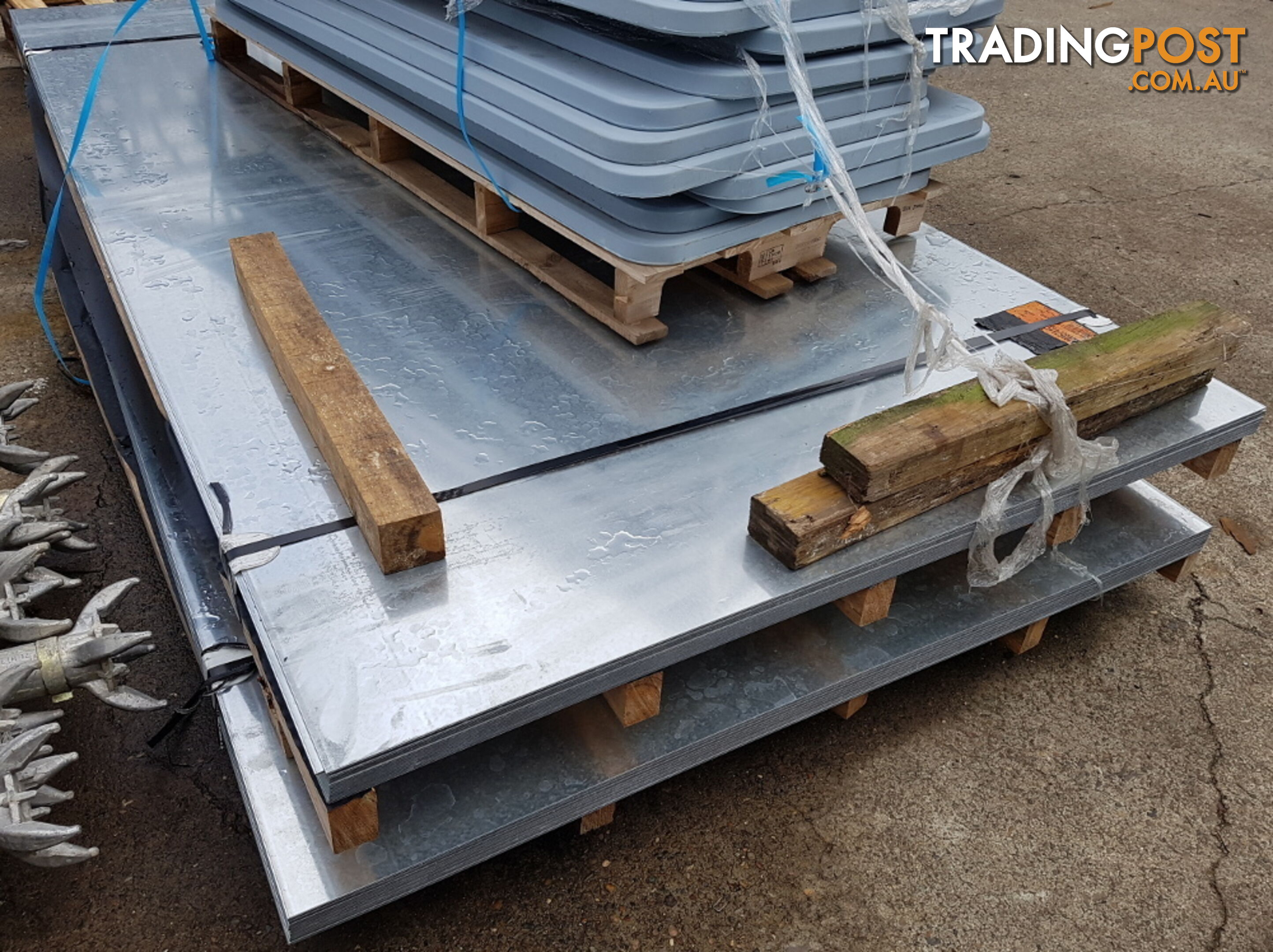 New Galvanised Steel Sheets 1500mm x 3000mm x 2.9mm, RRP $500