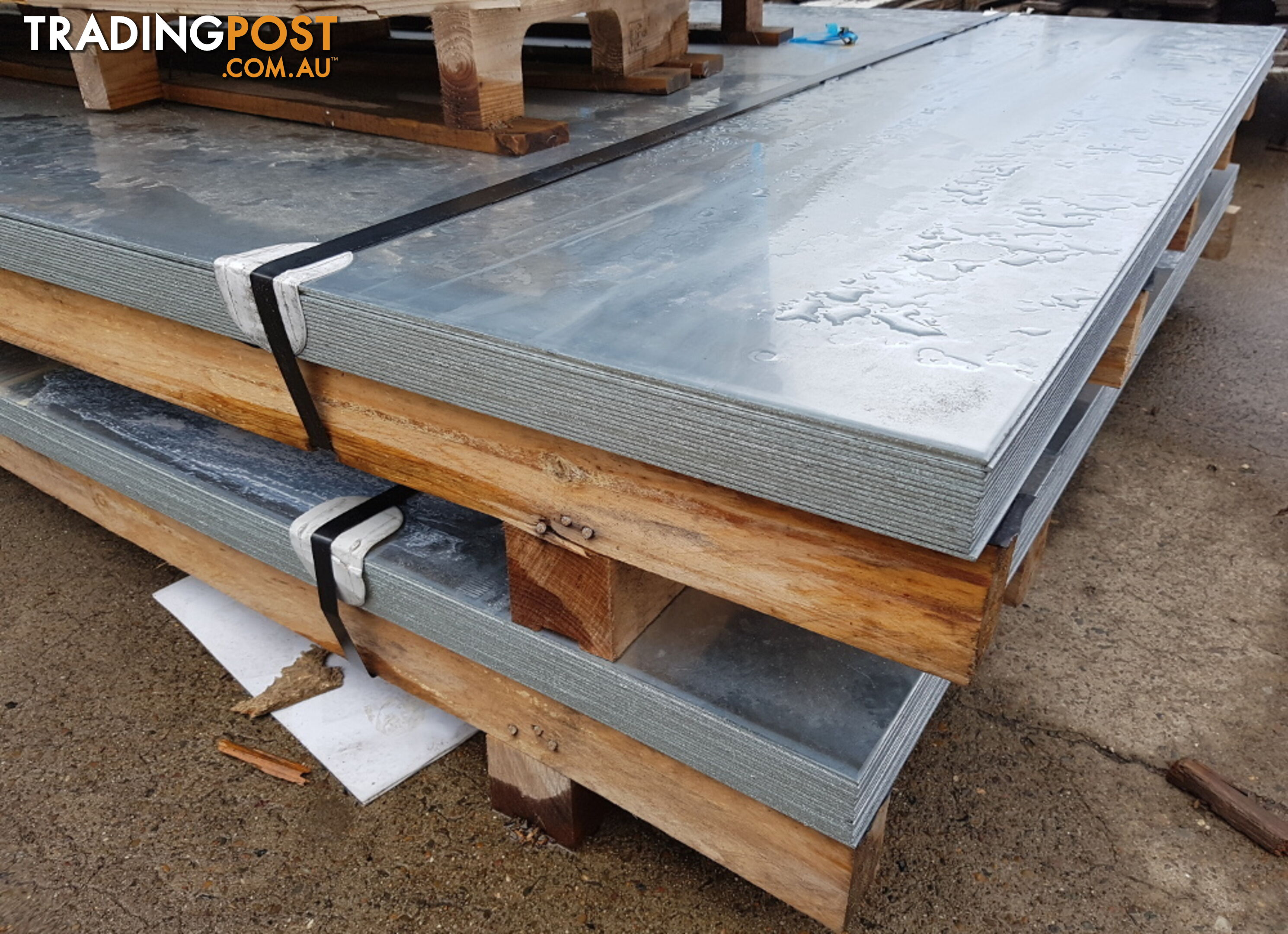 New Galvanised Steel Sheets 1500mm x 3000mm x 2.9mm, RRP $500