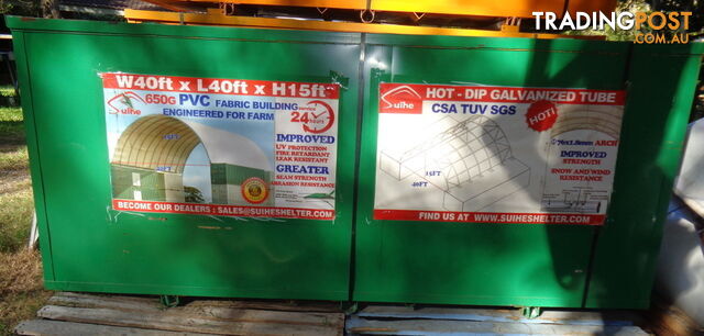 New 12m x 12m Container Shelter Workshop Igloo Dome