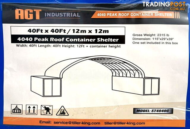 New 12m x 12m x 3.6m Container Shelter Workshop Igloo Dome