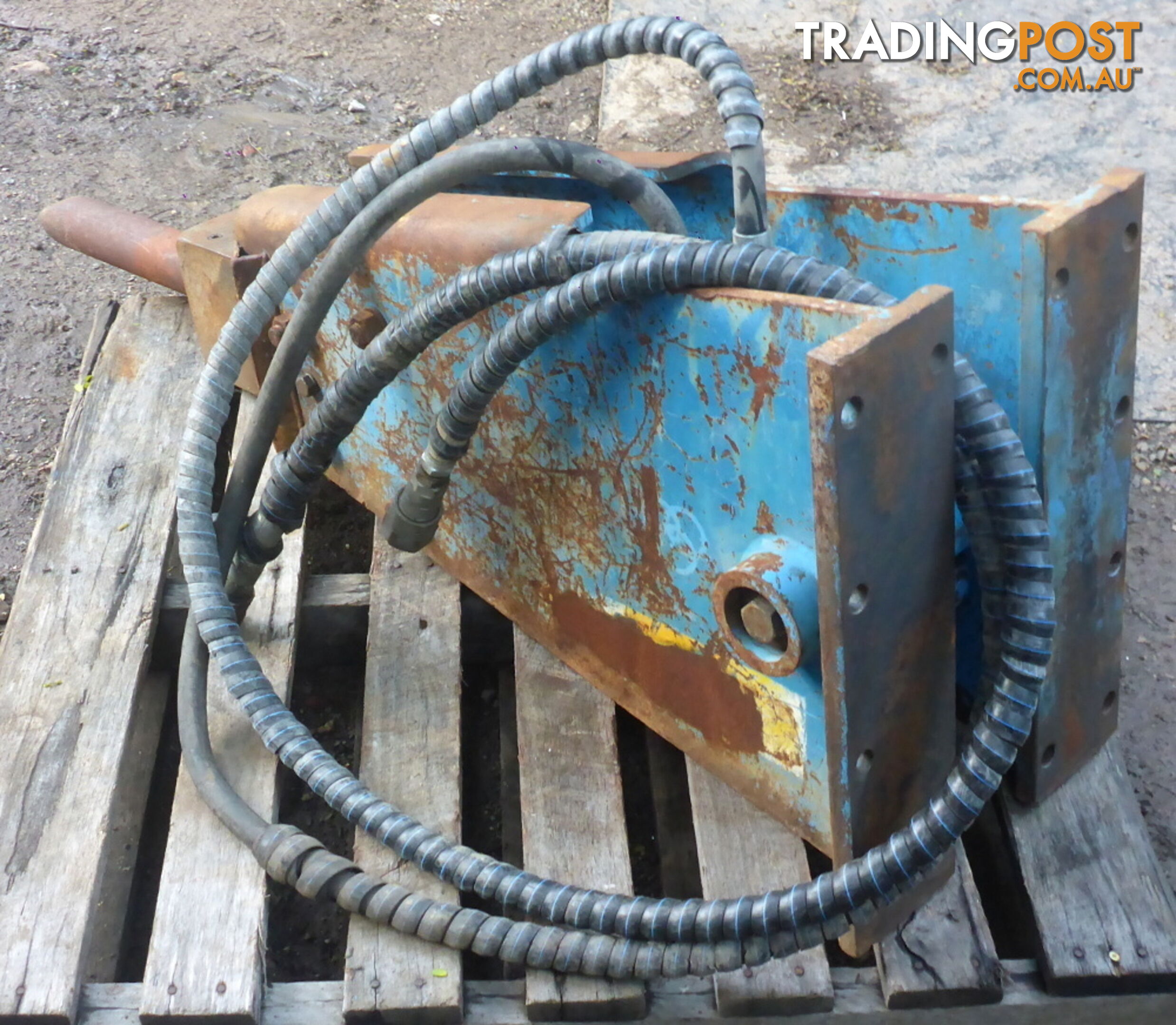 Used 4-10 ton Excavator Hydraulic Hammer Rock Breaker & separate Headstock