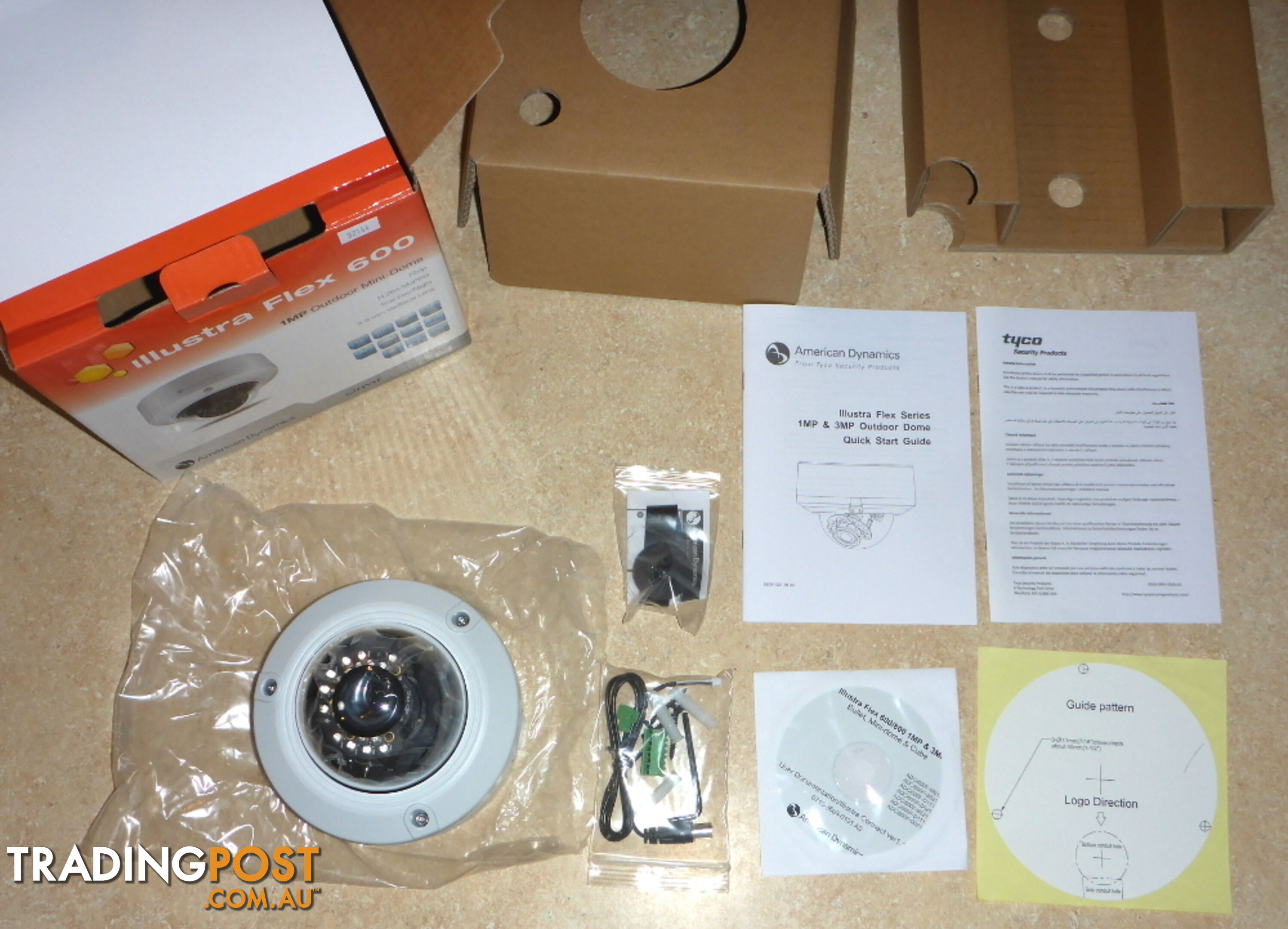 New Tyco / American Dynamics Illustra Flex 600 Mini Dome IP / CCTV Outdoor Security Camera