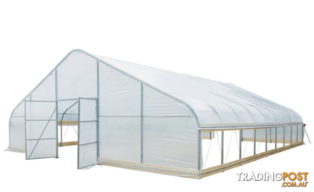 Huge 9.15m x 11.7m (107m2) Greenhouse Tunnel Building Grow Tent