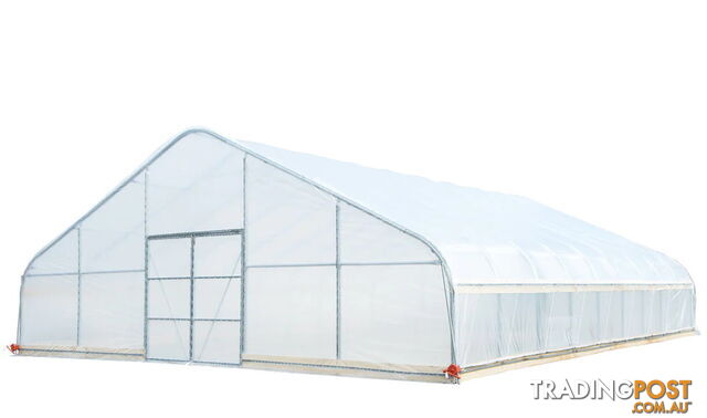 Huge 9.15m x 11.7m (107m2) Greenhouse Tunnel Building Grow Tent