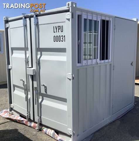 New 8ft Shipping Container with side Door & Window