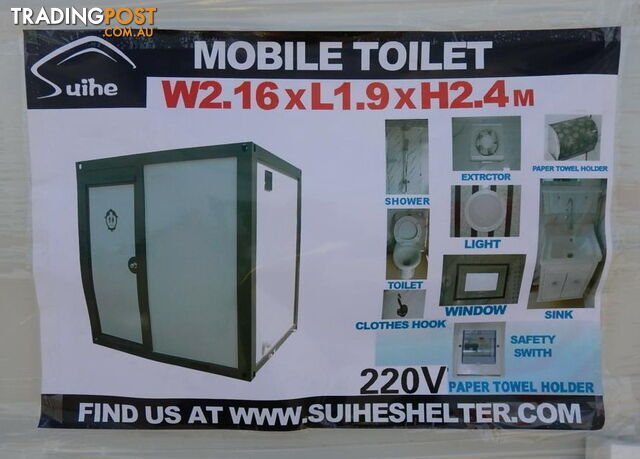 New Portable Toilet Shower Bathroom Restroom Ablution Block