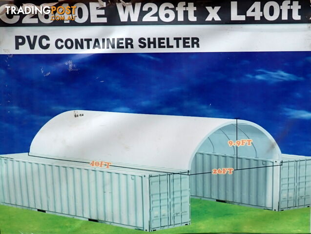 New 8m x 12m Container Shelter Workshop Igloo Dome with End Wall
