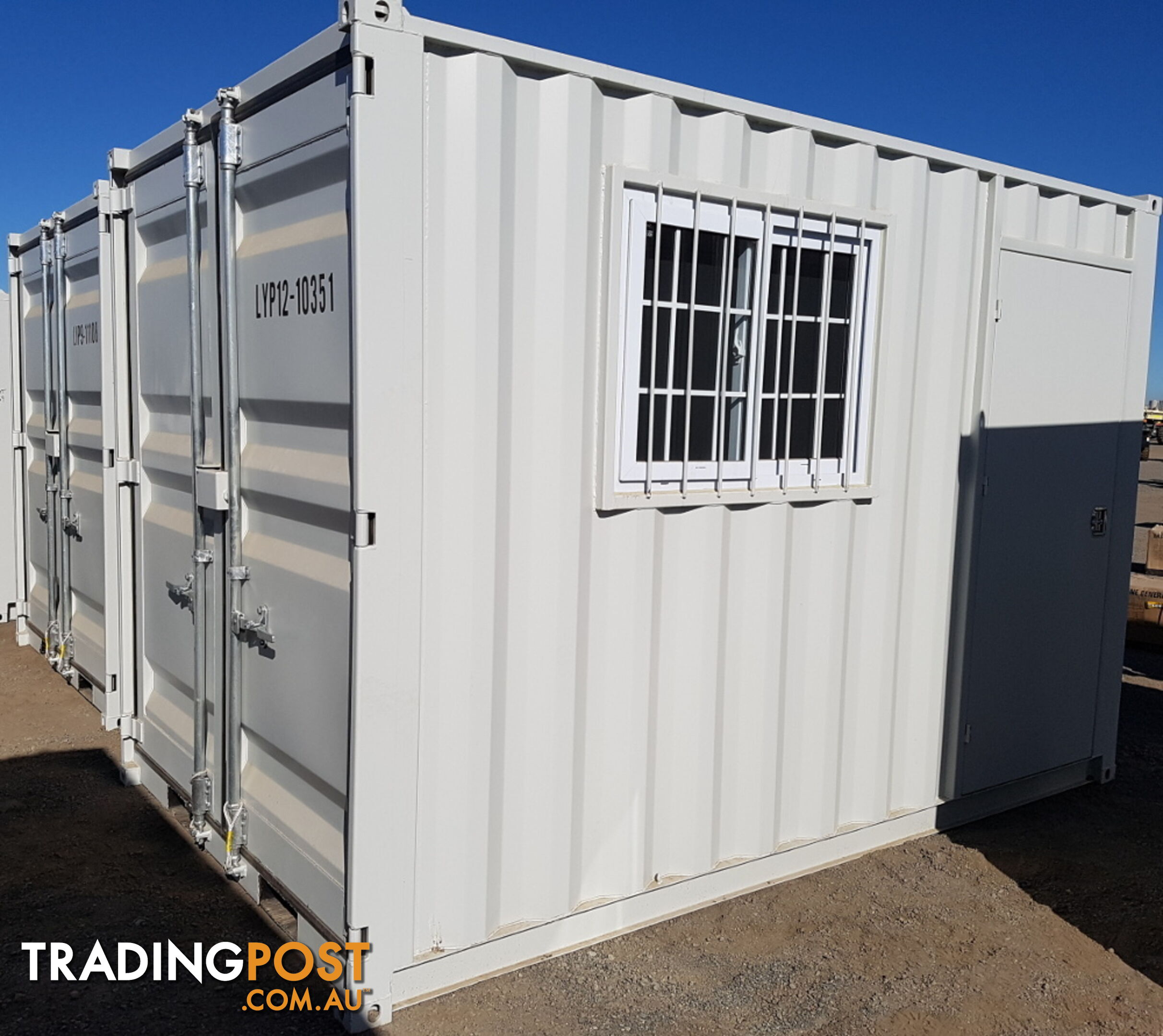 New 12ft Shipping Container with side Door &amp; Window