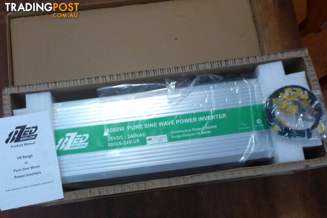 RRP $4550. New 8000w (16000w peak) 24Vdc-240Vac Pure Sine Wave Power Inverter