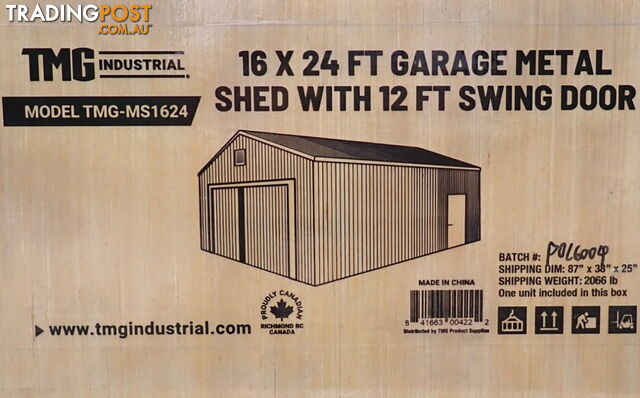 New 4.9m x 7.5m (37m²) All Steel Double Garage Carport Shed Mancave