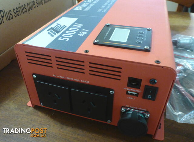 RRP $4175. New 5000w (15000w peak) 48Vdc-240Vac Pure Sine Wave Smart Power Inverter
