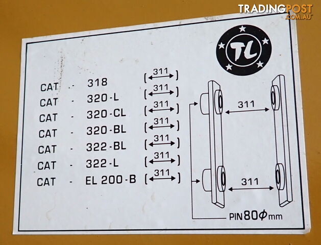 New 15-30 ton (80mm pin) Excavator Ripper suit Case, Cat, JCB, Kobelco, Komatsu, Sumitomo