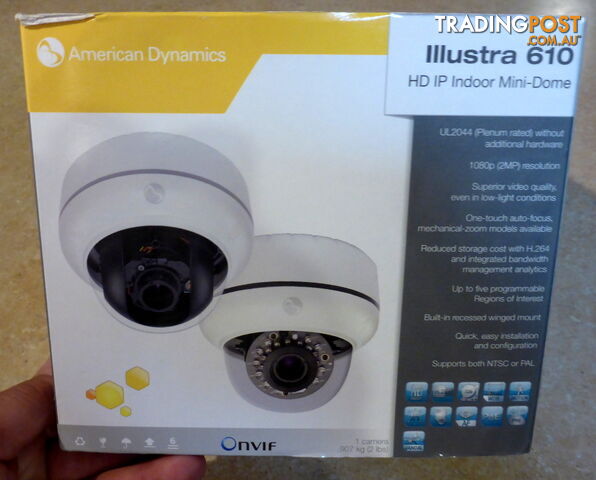 New Tyco / American Dynamics Illustra 610 Full HD Mini Dome IP / CCTV Indoor Security Camera