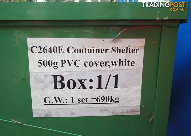 New 8m x 12m Container Shelter Workshop Igloo Dome with End Wall