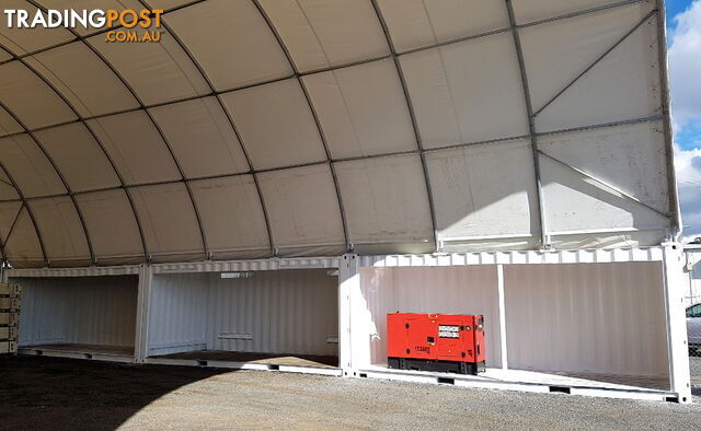 New 12m x 18m (223m2) Container Shelter Workshop Igloo Dome