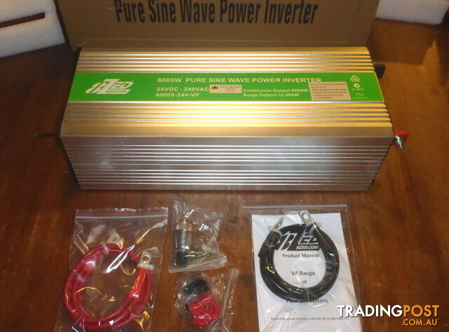 RRP $3480. New 6000w (12000w peak) 24Vdc-240Vac Pure Sine Wave Power Inverter